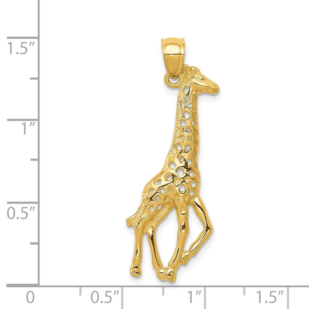 14k Giraffe Pendant