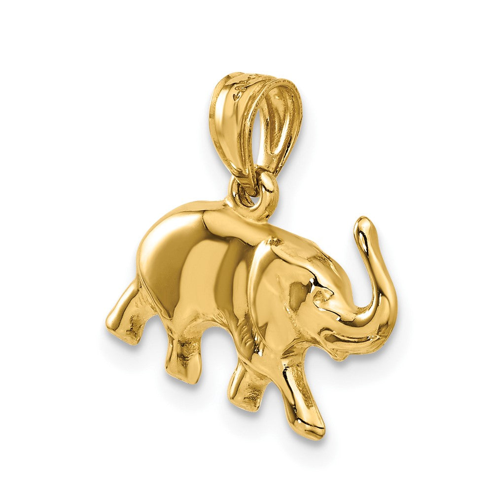 14k 3-D Elephant Pendant