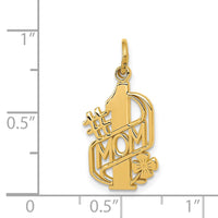14k #1 MOM Charm