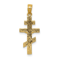 14k Eastern Orthodox Crucifix Charm