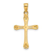 14K Cross with Triangle Tips Pendant