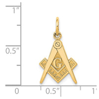 14k Masonic Charm