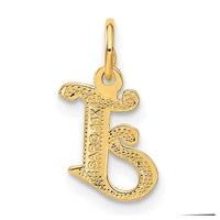 14k Letter J Initial Charm