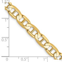 14k 6.25mm Concave Anchor Chain