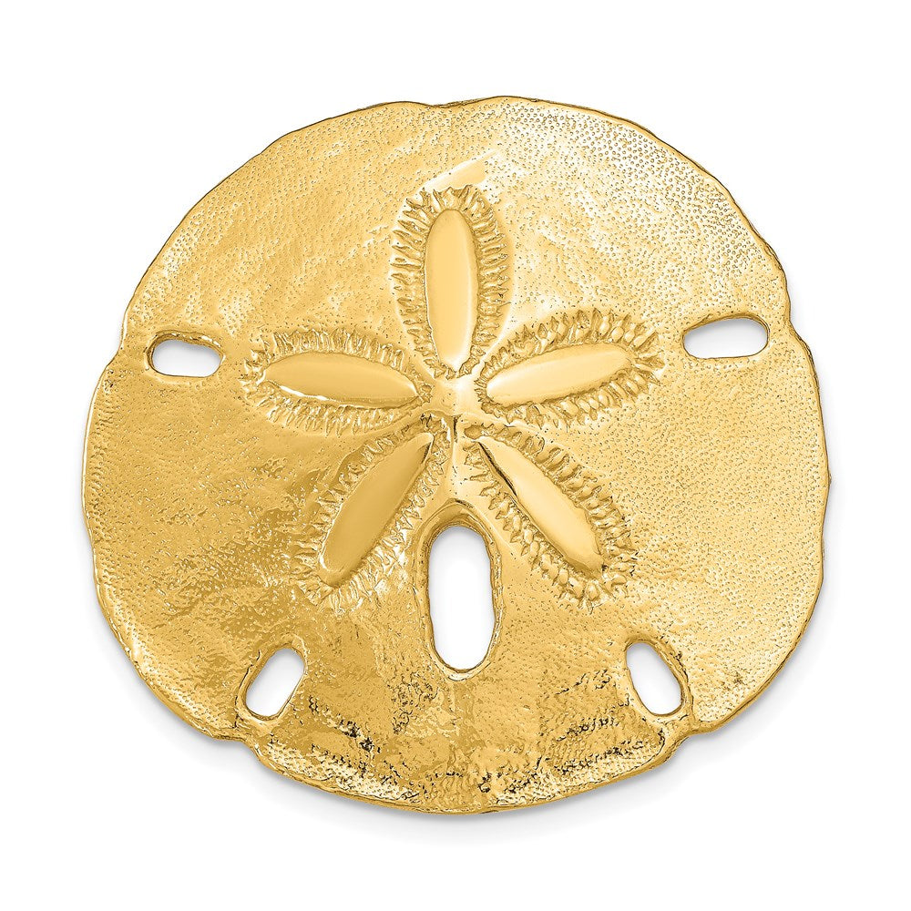14K  Fits Up To 8mm and 10mm Medium Sand Dollar Slide 1