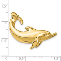14k Dolphin with Tail Up Slide 3