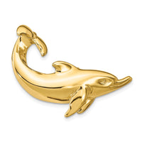 14k Dolphin with Tail Up Slide 1