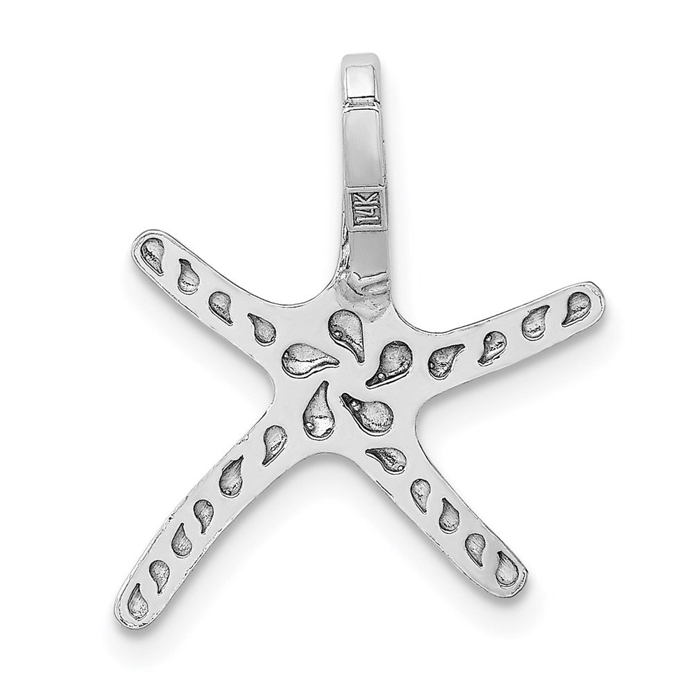 14k White Gold Starfish Chain Slide 3