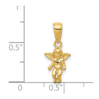 14k  3D Small Guardian Angel Pendant