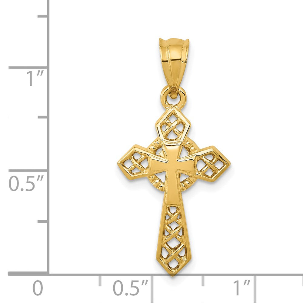 14k Celtic Cross Pendant