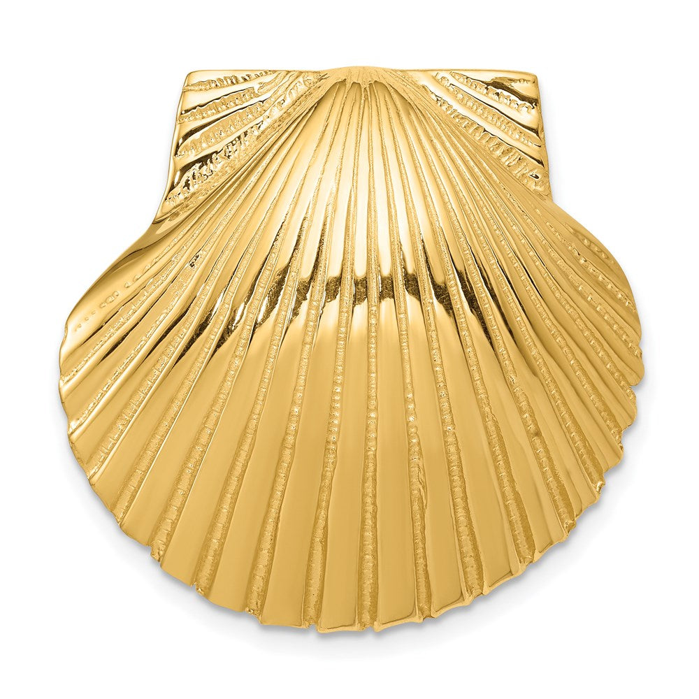 14K Fits Up To 8mm and 10mm Medium Scallop Shell Slide