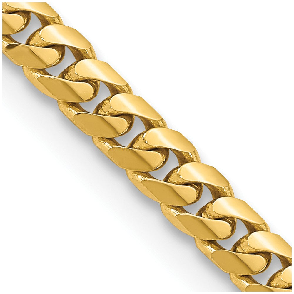 14k Yellow Gold 14k 5mm Solid Miami Cuban Chain