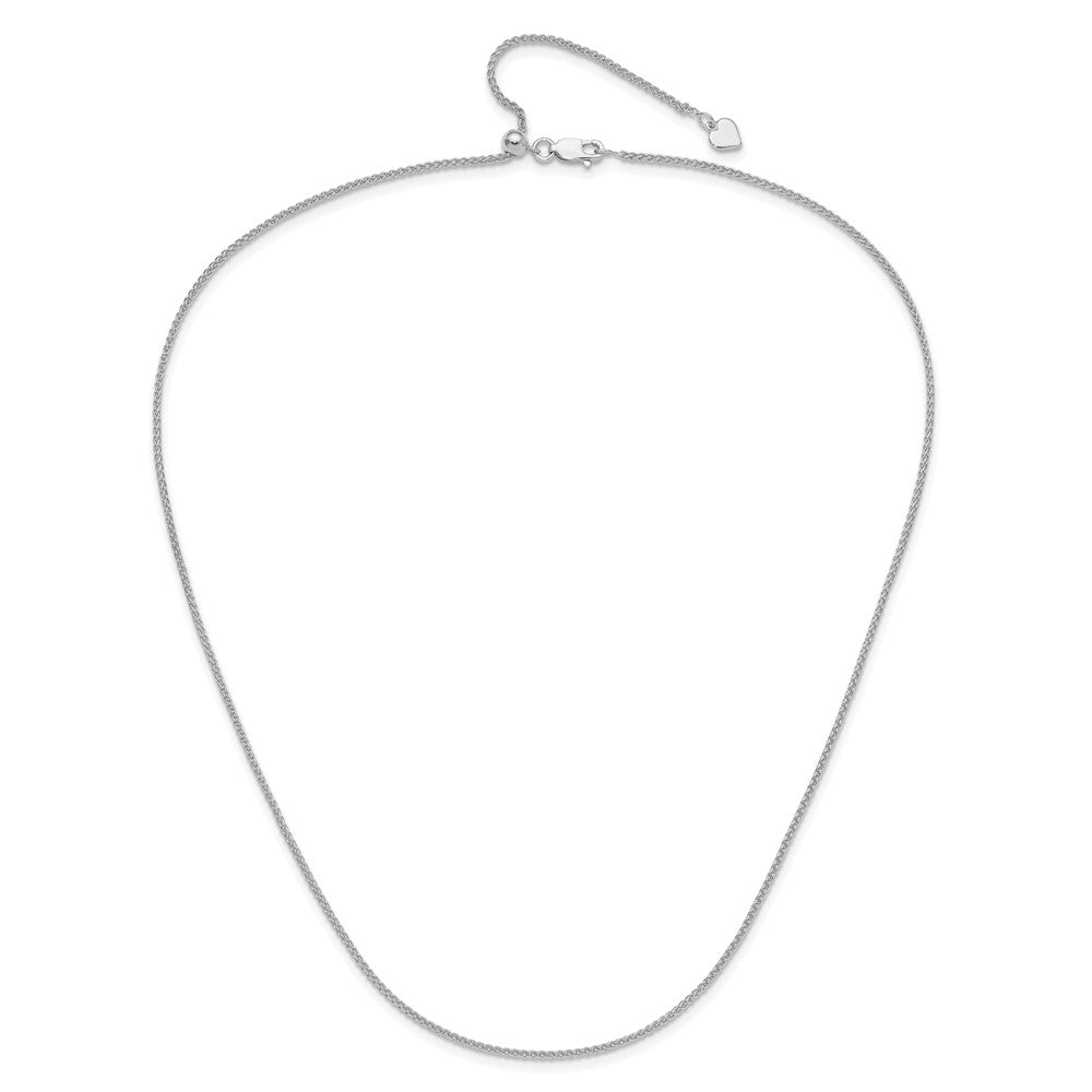 Sterling Silver Adjustable 1.5mm Spiga Chain