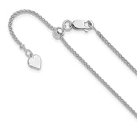 Sterling Silver Adjustable 1.5mm Spiga Chain