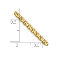 14k 2.3mm Flat Wheat Chain