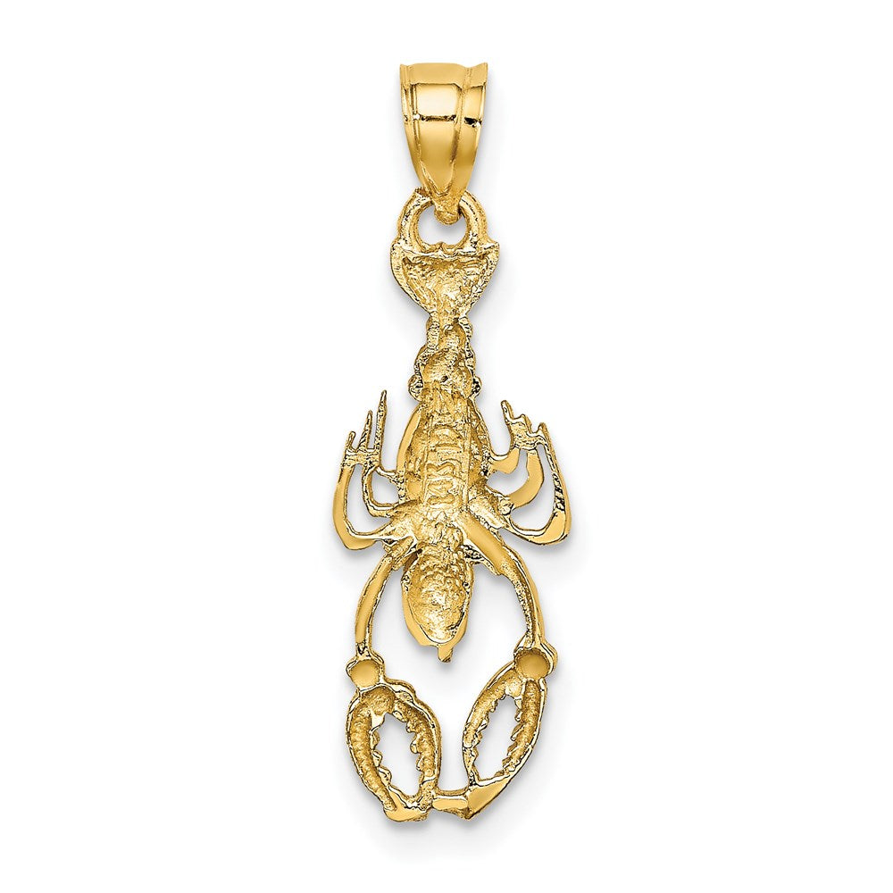 14K with White Rhodium Lobster Charm 3