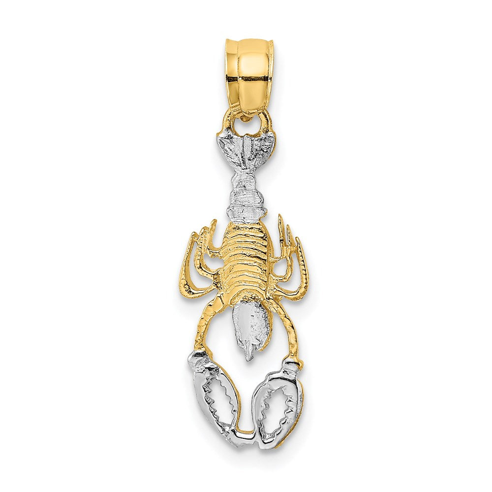 14K with White Rhodium Lobster Charm 1