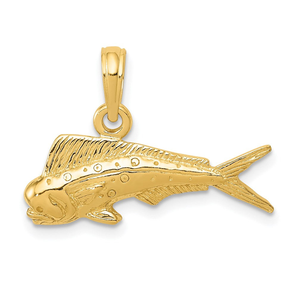 14k Mahi Mahi Fish Pendant 1