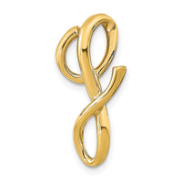 14K Polished Letter G Initial Slide