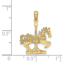 14K Carousel Horse Charm