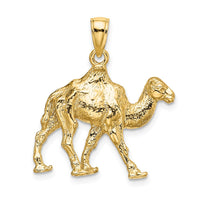 14K 3-D Camel Charm