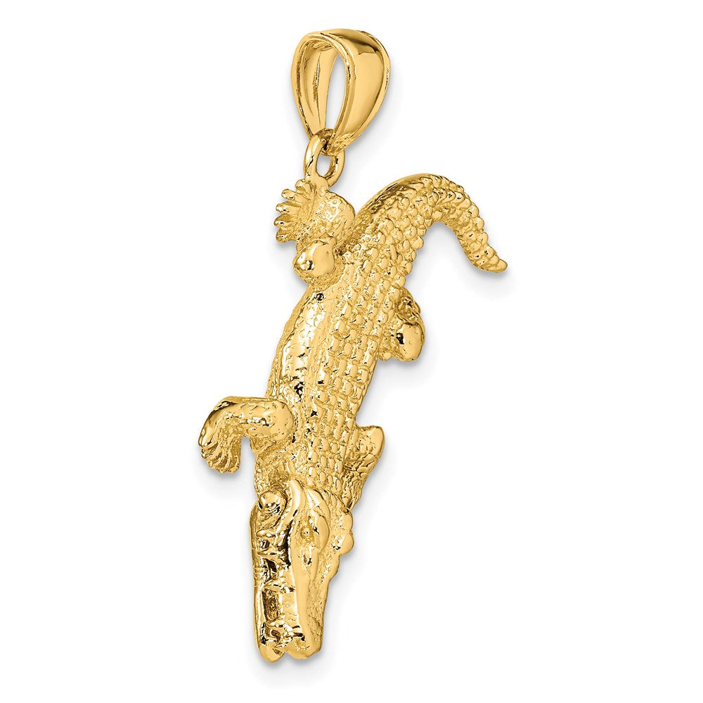 14K 3-D Alligator w/Moveable Mouth Charm