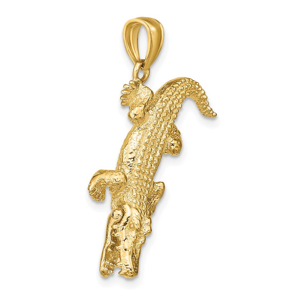 14K 3-D Alligator w/Moveable Mouth Charm
