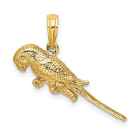 14K 3-D Parrot Charm