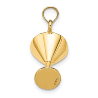 14K 3-D Green Enamel  Martini w/Cherry Charm