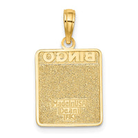 14K w/ Enamel Bingo Card Charm