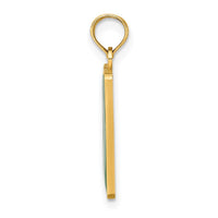 14K EXIT 0 / CAPE MAY with Green Enamel Charm