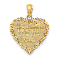14K LOVE IS...HEART Charm