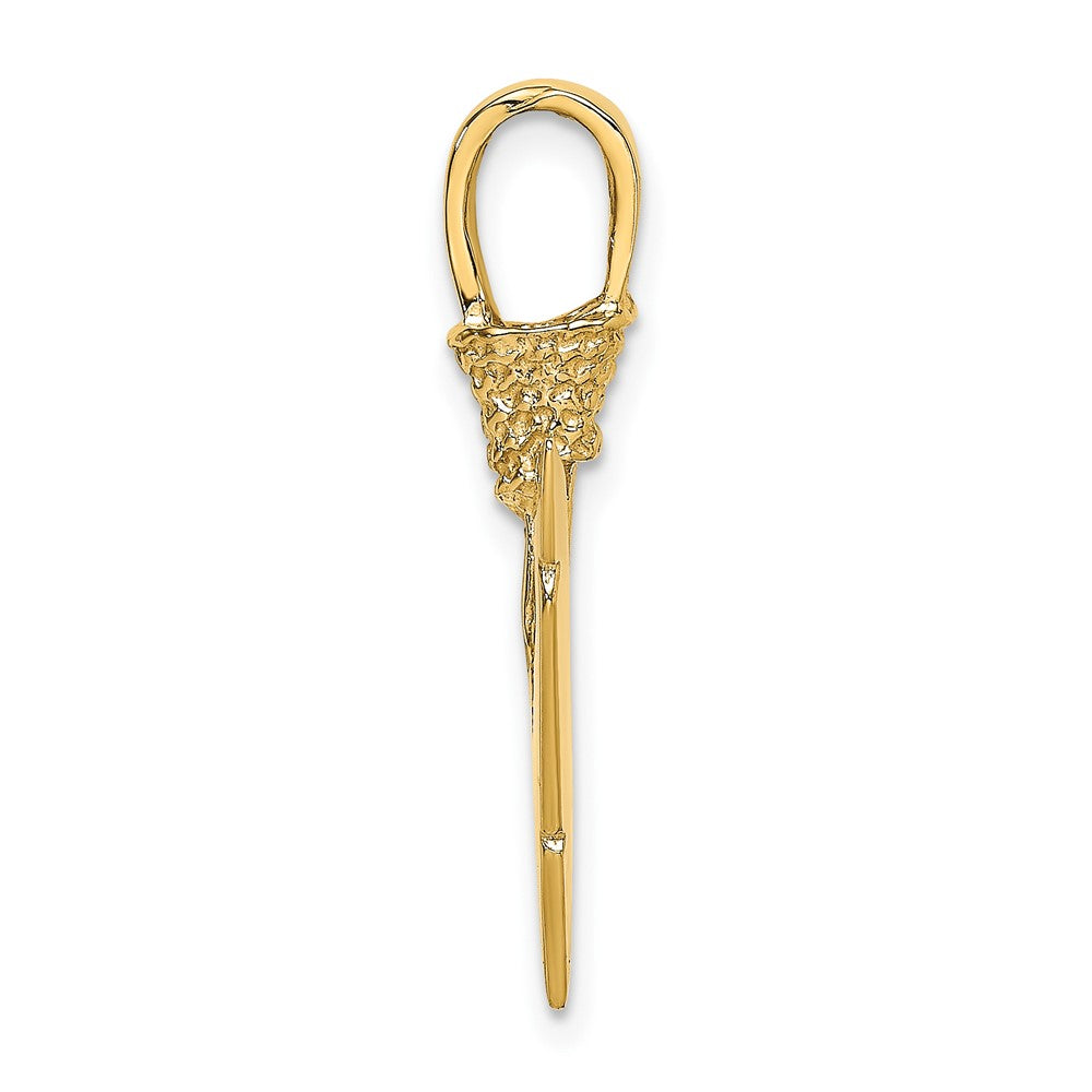 14K 3-D Arrowhead Charm