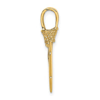 14K 3-D Arrowhead Charm