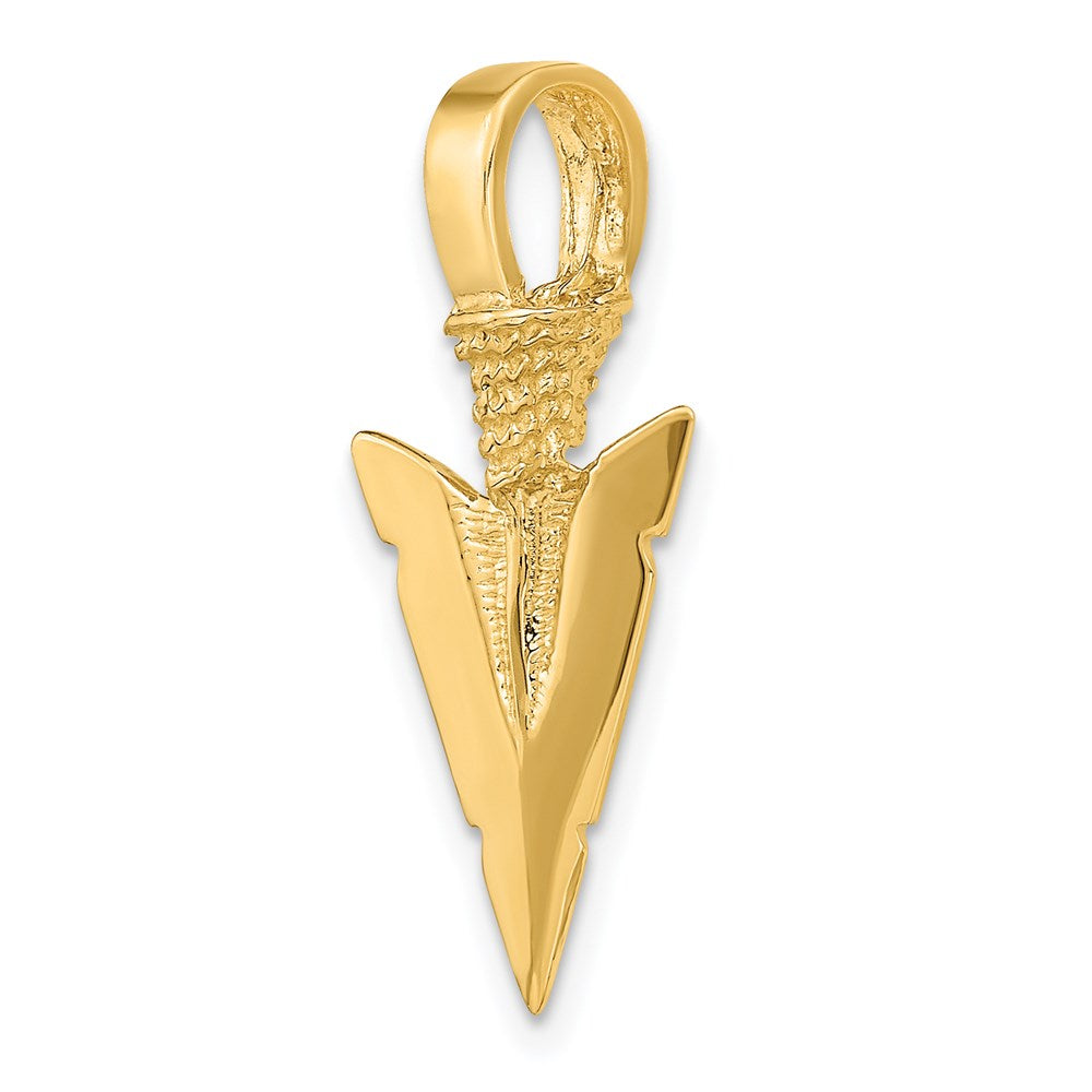 14K 3-D Arrowhead Charm