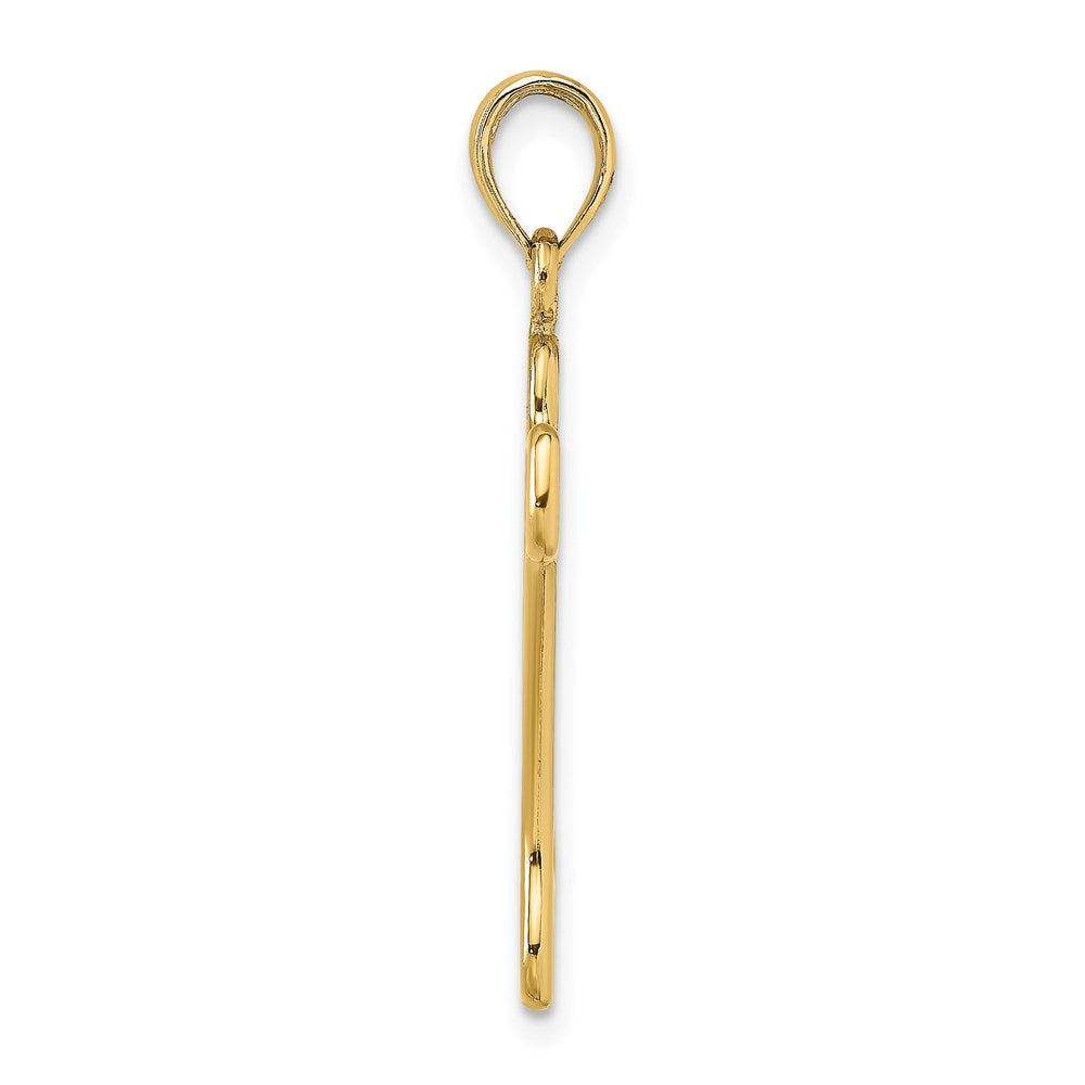 14K Cut-Out Polished Dog Bone Charm