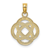 14K Small Celtic Eternity Knot Circle Charm