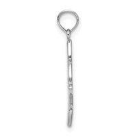 14k White Gold Small Celtic Eternity Knot Charm
