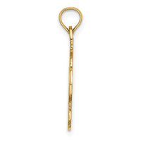 14K Polished Anchor and Rope Charm