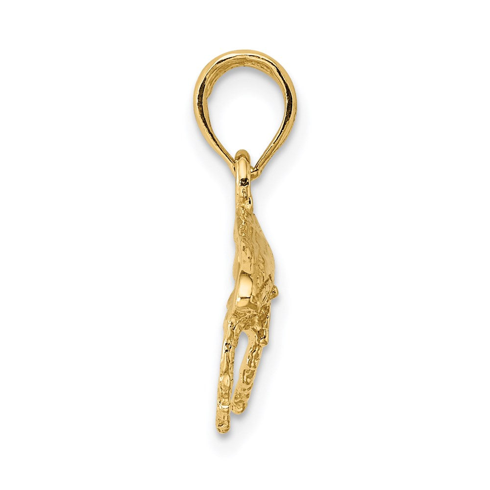 14K 2-D Whale Charm 2
