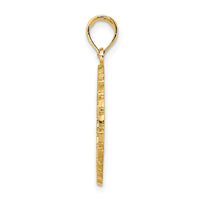 14K JAMAICA Palm Tree Circle Charm