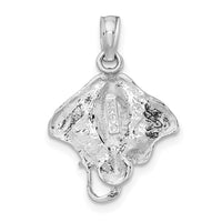 14K White Gold Stingray Charm 4