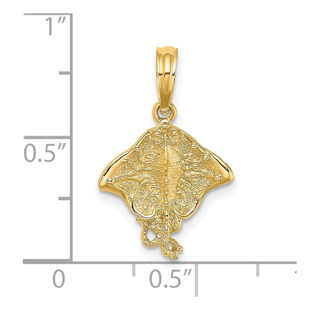 14K Stingray Charm 3