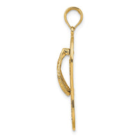 14K Palm Tree Flip and Flop Charm