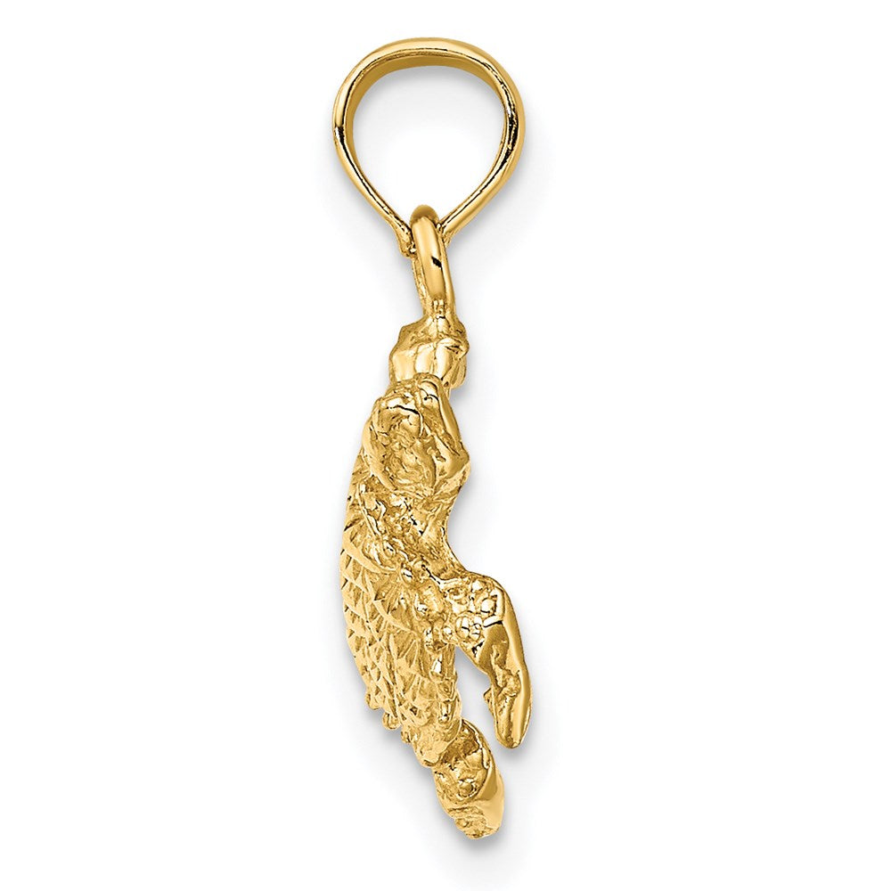 14K Sea Turtle with Tail Charm 2