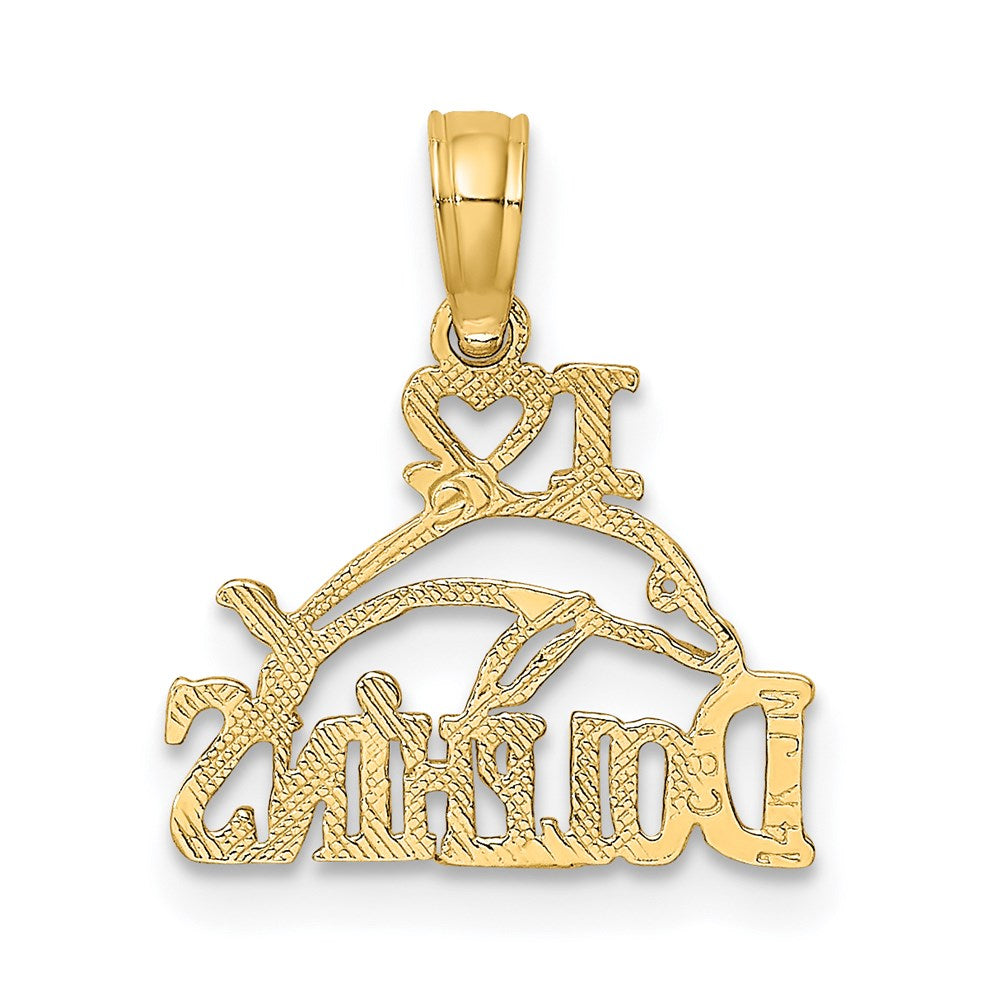 14K I HEART DOLPHINS w/ Dolphin Charm 4
