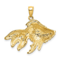 14K 2-D & Engraved Striped Fish Charm 4