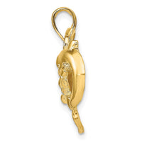 14k Dolphins Pendant 2