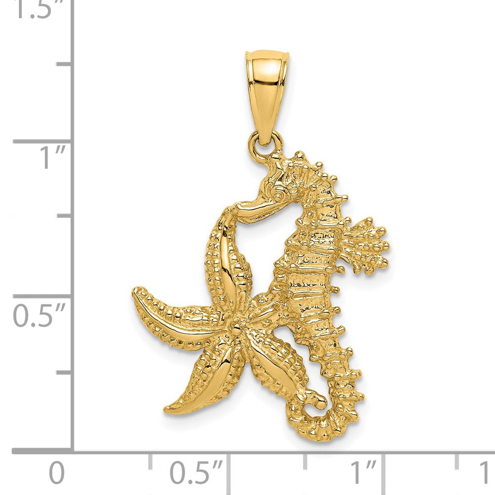 14K Starfish and Seahorse Charm 3