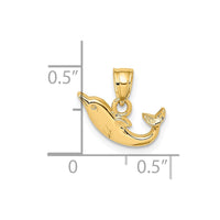 14K Polished Mini Dolphin Charm 3